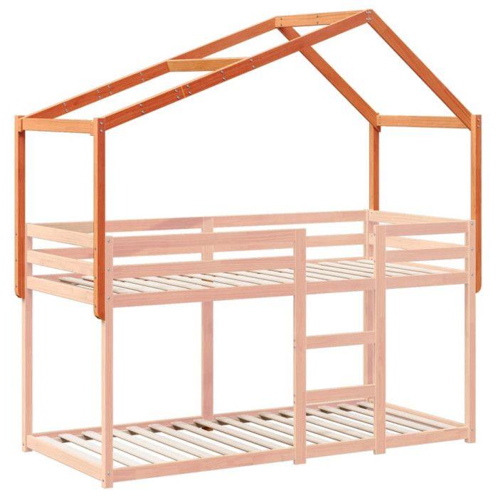 VidaXL Toit de lit pour enfants 213x85,5x144,5 cm bois de pin massif 846939