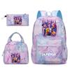 Kpopn Witch Hunter Backpack Elementary School School Style School Bag Travel Backpack Three-Piece Set