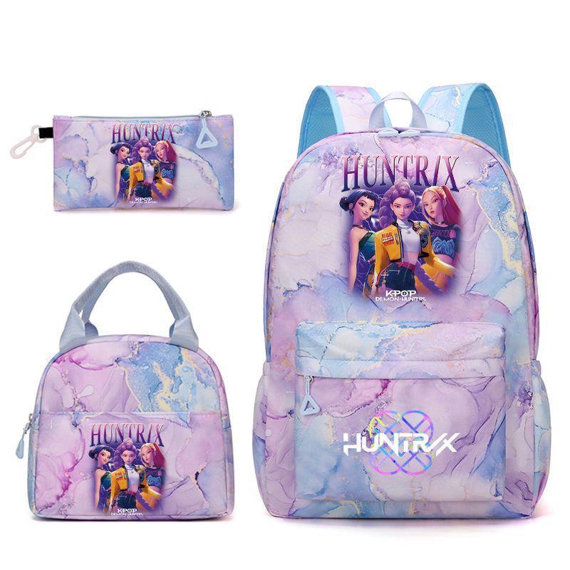 Kpopn Witch Hunter Backpack Elementary School School Style School Bag Travel Backpack Three-Piece Set