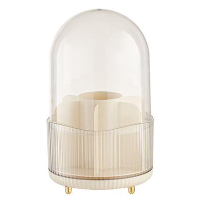 Makeup Brush Storage Box Rotating Cosmetics Display Case Dustproof Make Up Brushes Storage Bucket