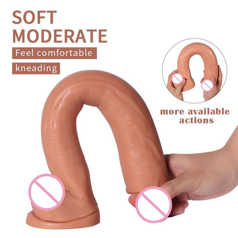 Super Thick Long Strong and Giant Root Simulation Penis Large Stallion Shaped 40cm Simulation Penis