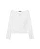 Deuleongkeutegseuteu [Woman] Hotfix Off Shoulder Long Sleeve White