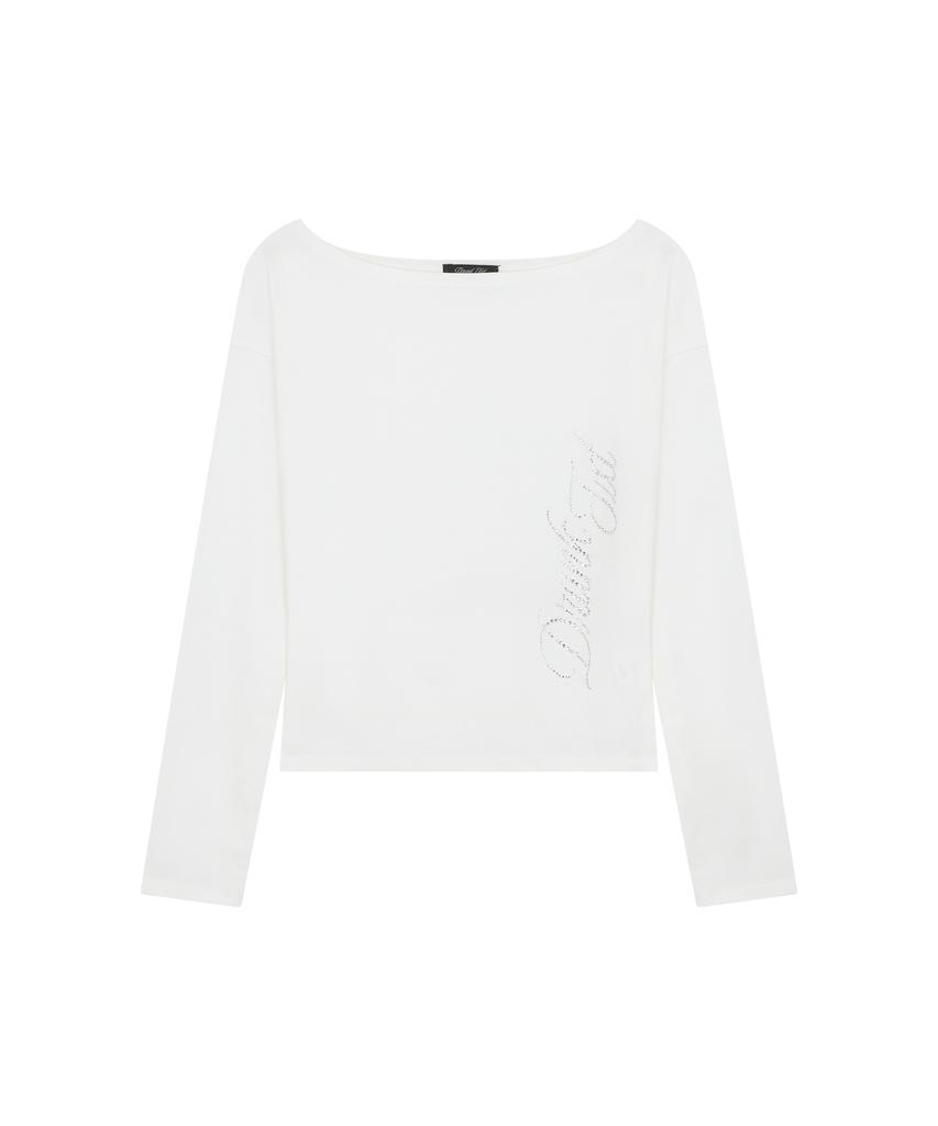 Deuleongkeutegseuteu [Woman] Hotfix Off Shoulder Long Sleeve White
