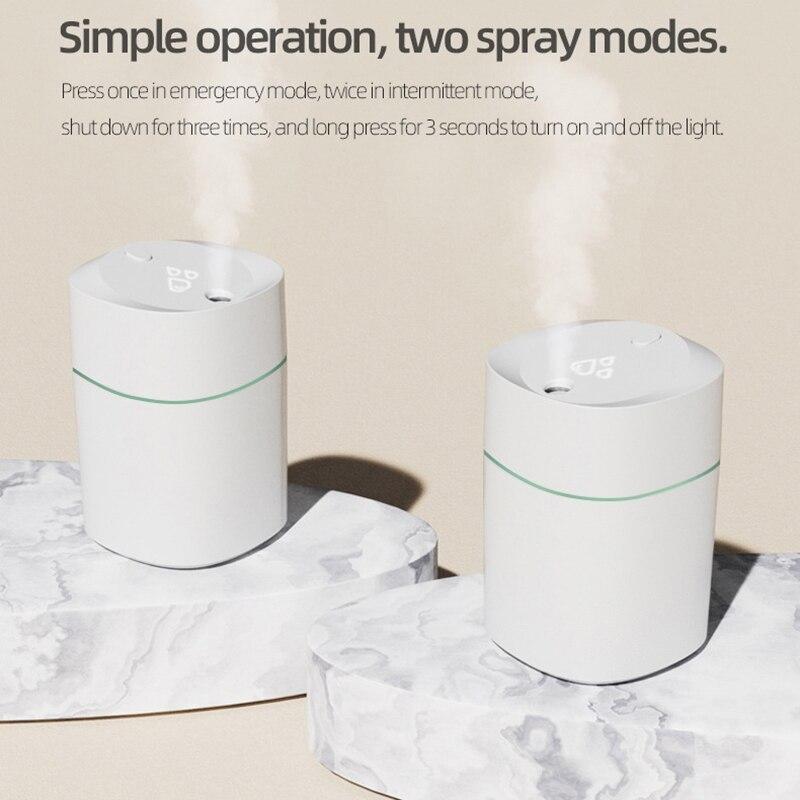 New USB Rechargeable Ultrasonic Diffuser Smart Car Humidifier Air Purifier Mini Portable Water Air Desktop Humidifier