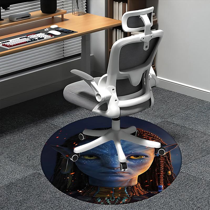 

Avatar Inspired Chair Mat Round Carpet for Home Decor, Office Use, Living Room, Bedroom, Gift Idea0152b 80cm by 80cm