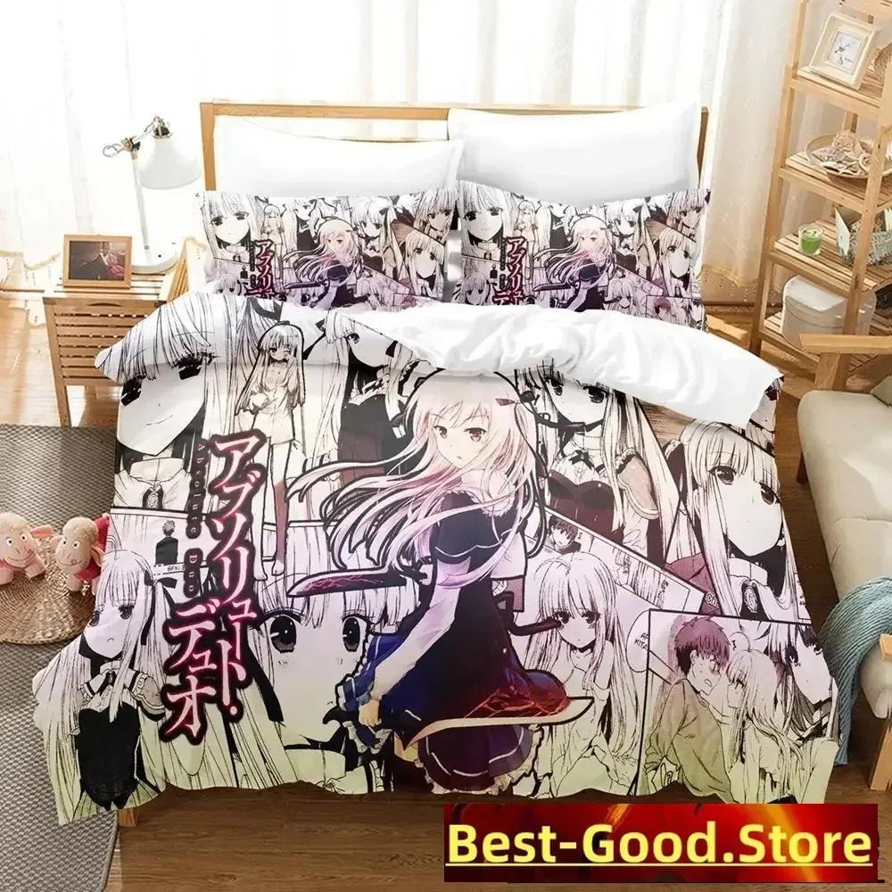 Absolute Duo Bettwäscheset Einzelbett Twin Full Queen King Size Bettset Erwachsene Kind Schlafzimmer Bettbezugsets 3D-Druck Anime Bettlaken-Set