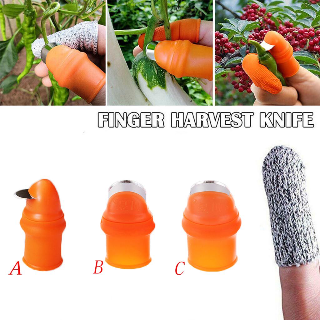 1 x Mini Thumb Cutter Separator Finger Picking Tool Garden Harvesting Plant 1 x Mini Thumb Cutter Separator Finger Picking Tool Garden Harvesting Plant