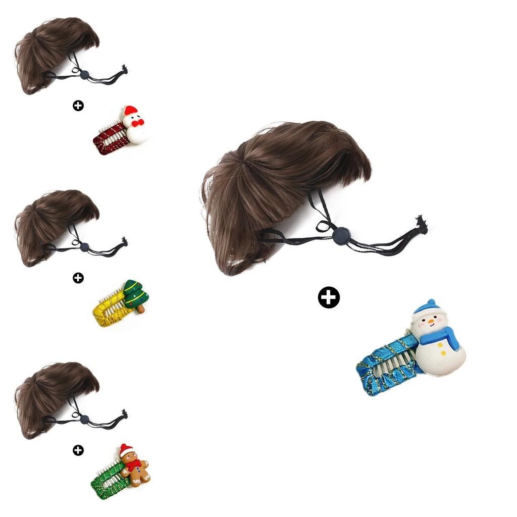 Christmas Charming Pet Costumes Featuring Cute Bobblehead Hair Clips Scarves And