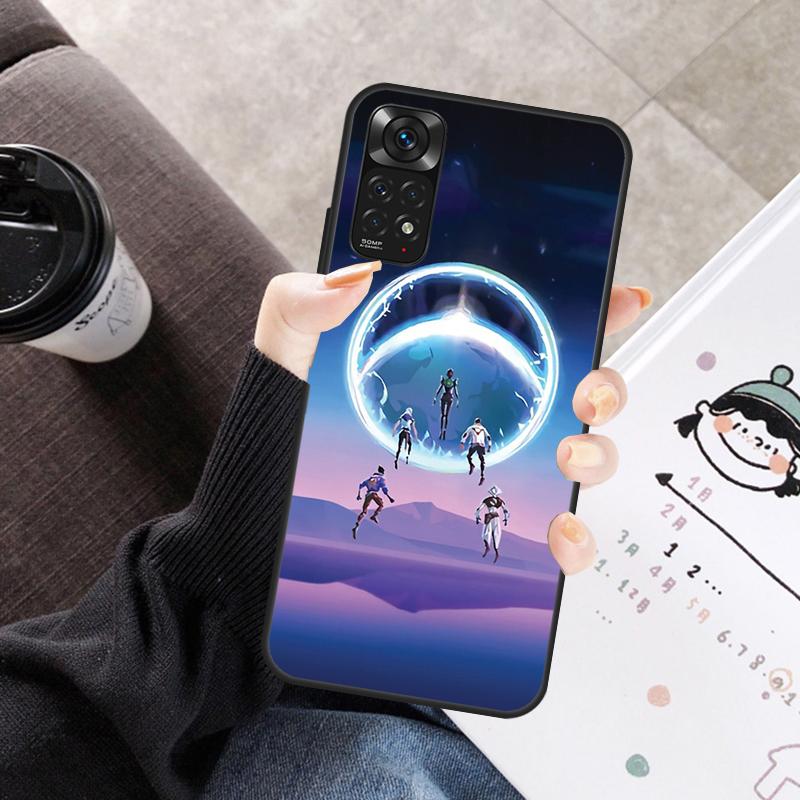 Cartoon Valorant Case For Xiaomi Redmi Note 11 10 9 8 12 Pro 10S 11S 12S Cover For Redmi 9 10 10A 9C 10C 12C