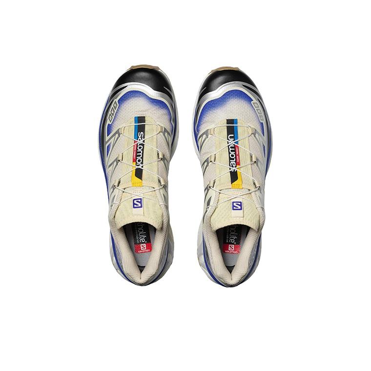 Salomon XT-6 Skyline Bleached Sand Dazzling Blue Unisex Sneakers White Black L41630000