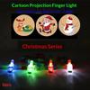 6/12Pcs Christmas Led Finger Lights Neon Party Favors Glow In The Dark Rave Party Supplies Goodie Bag Stuffers Box Prizes