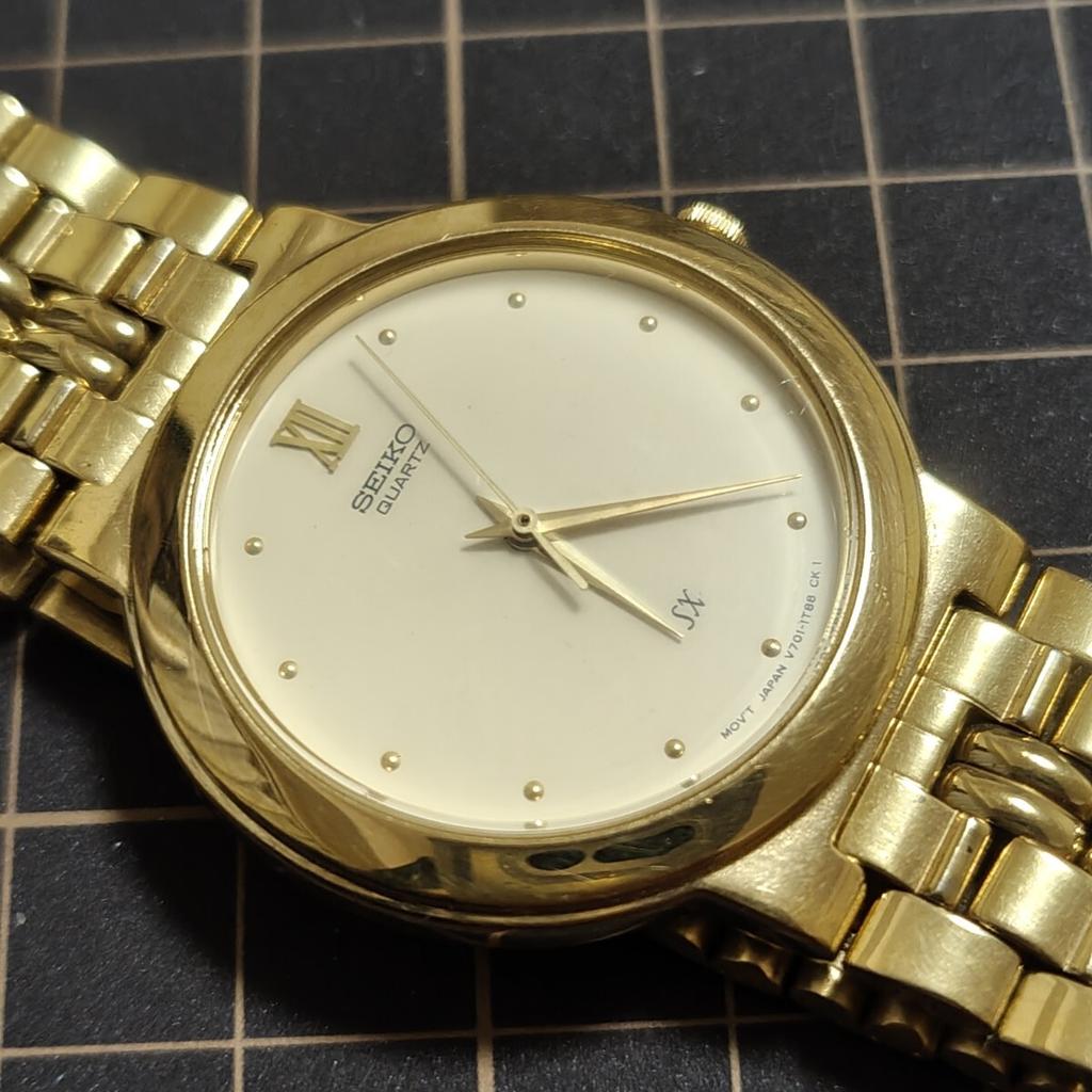SEIKO SX Quartz New Management K26 [Working Condition] V701-1K00 Men's Watch, Battery,