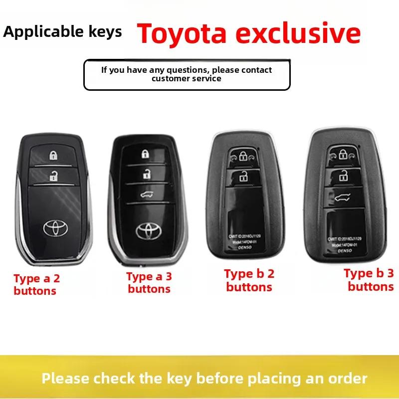 bsqrw5 Car Remote Key Case Cover for Toyota GR RAV4 Crown Hilux Fortuner Corolla SE 2023 Camry Yaris Land Cruiser Prado Venza Accessory