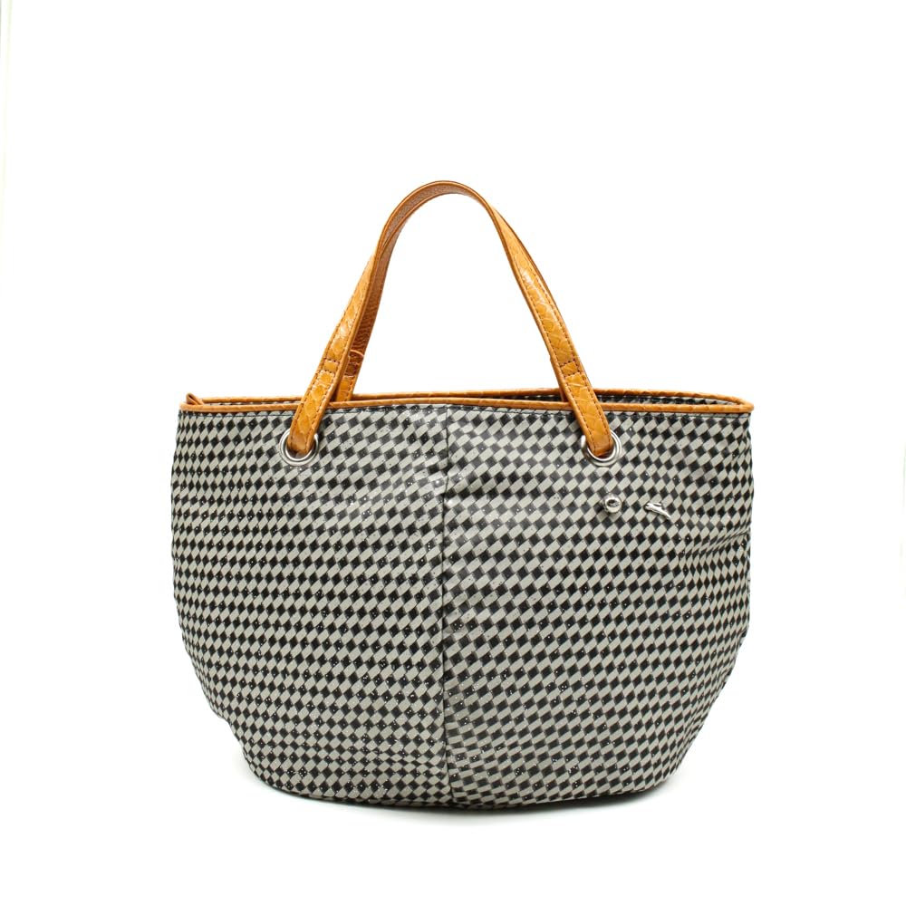 

Osamu genuine product Cologne made of sparkling glitter material and cute handheld ladies bag x charcoal (2019N) - (camel gray)