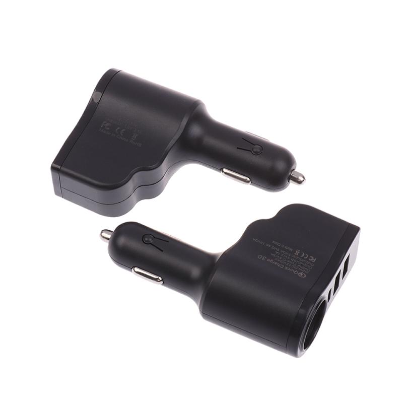 Dual Usb Car Charger Digital Display Car One To Three Cigarette Light 66W Car Multifunctional Charger