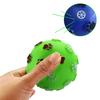 Squeaky Ball Dog Toy Puppy Chew Toy with Paw Print Texture Interactive Dog Teeth Cleaning Toy for Aggressive Chewers