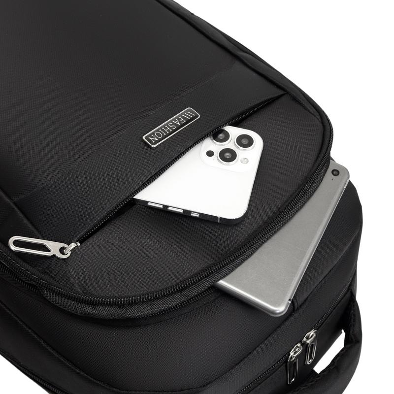 Stylish Business Backpack with Laptop Compartment and Side Mesh Pockets