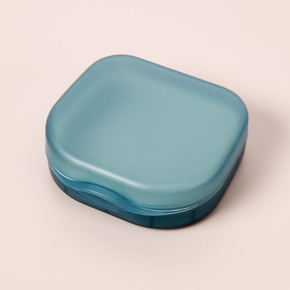 Portable Denture Storage Box With Mirror Mouthguard Case New Braces Box