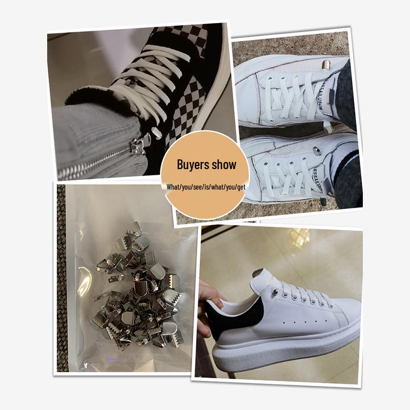 Elastic No-Tie Shoelaces for Adults & Kids - McQueen White