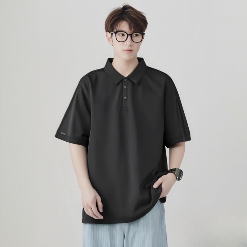 WRPCE Men's Short Sleeve Ice Silk Polo Shirt