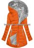 Mid-Length Slimming Hooded Jacket - Women's Thickened Cotton with Velvet Lining