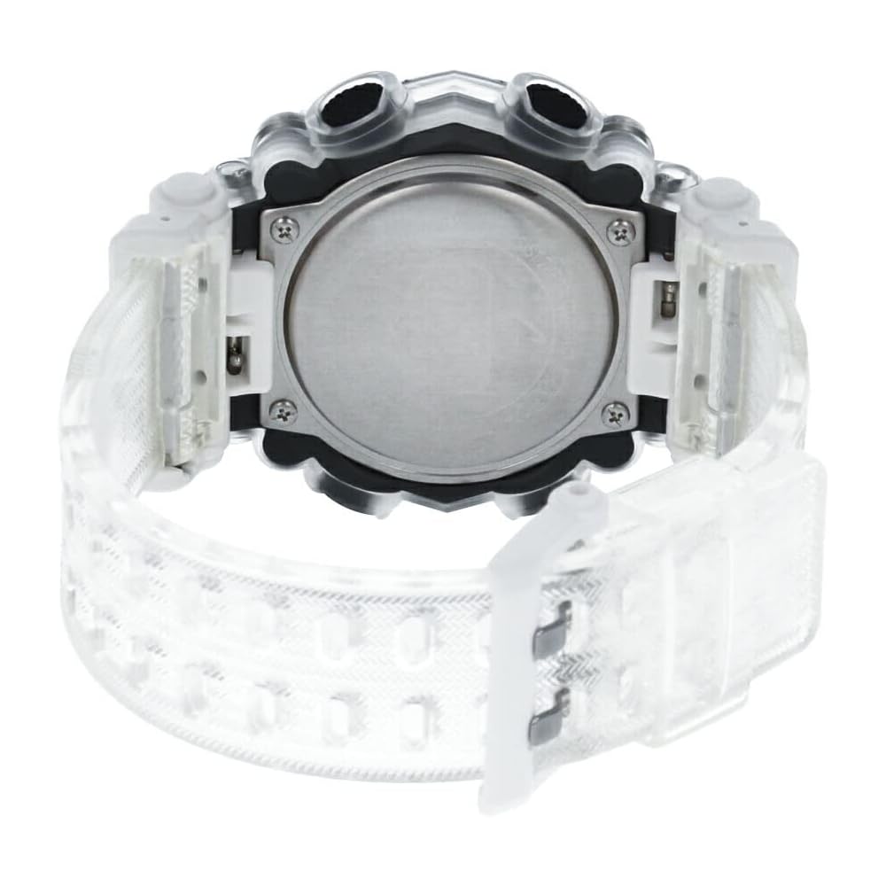 Casio G-Shock Sound Wave Series Men's Analog-Digital Skeleton Watch Clear White GA-900SKL-7A
