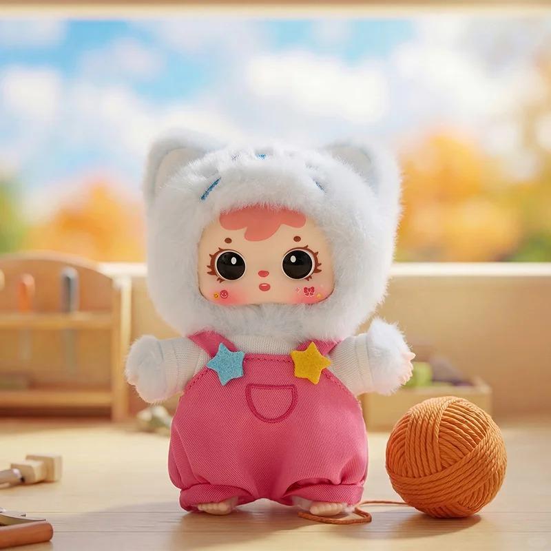 New Samuel Happy Meow House Series Plush Vinyl Blind Box Cute Cat Stuffed Doll Charm Keychain Decor Lovely Toys Collectible Gift