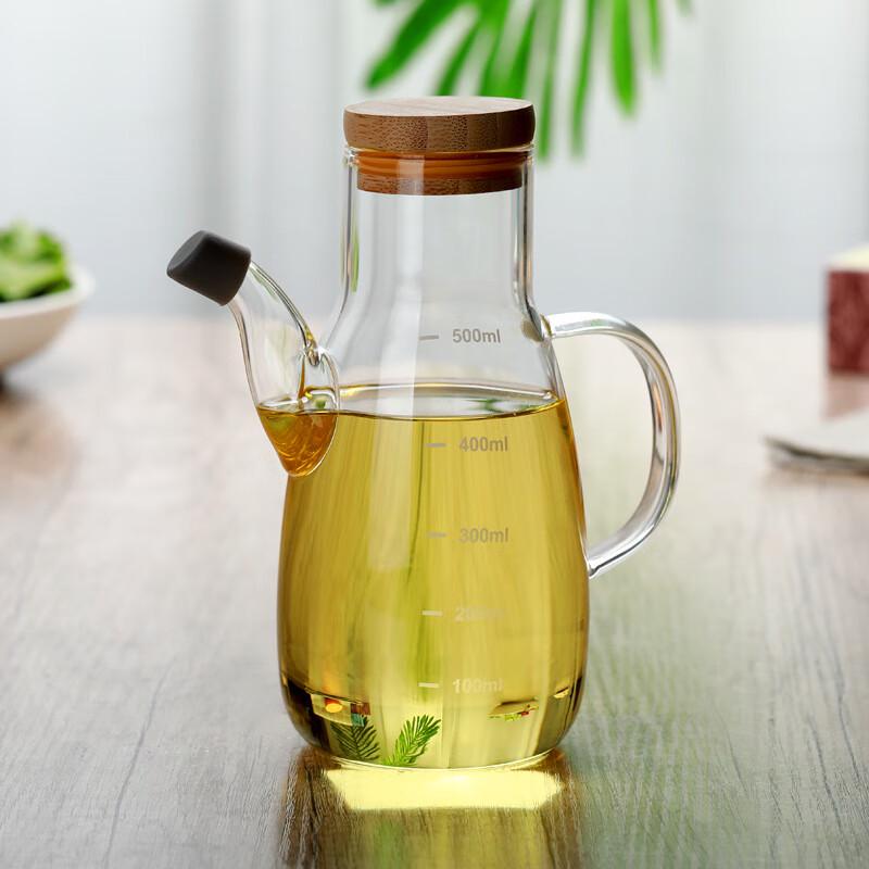 Dirona Glass Oil & Vinegar Dispenser Set, 500ml (2-Pack)