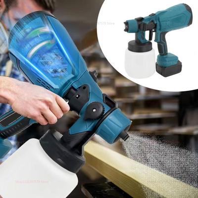 600ML Cordless Electric Paint Sprayer Powerful Auto Furniture Steel Coating Airbrush for Home Interior Spray Tools
