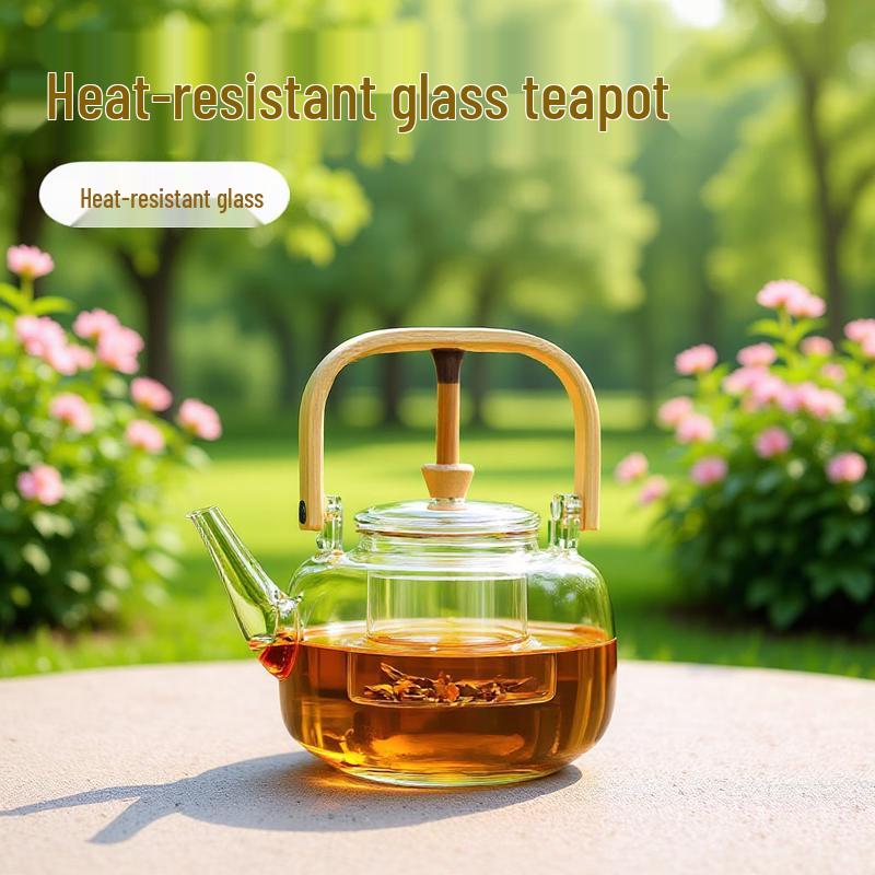 Zhenqi Borosilicate Glass Teapot with Lifting Handle