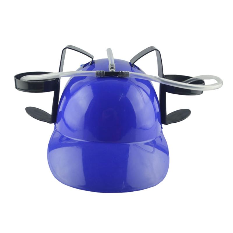 Шлем для питья, питьевая шляпа с трубочками и держателем для банок пива, газировки, кока-колы, реквизит для вечеринки по случаю дня рождения, новинка, забавная праздничная шляпа