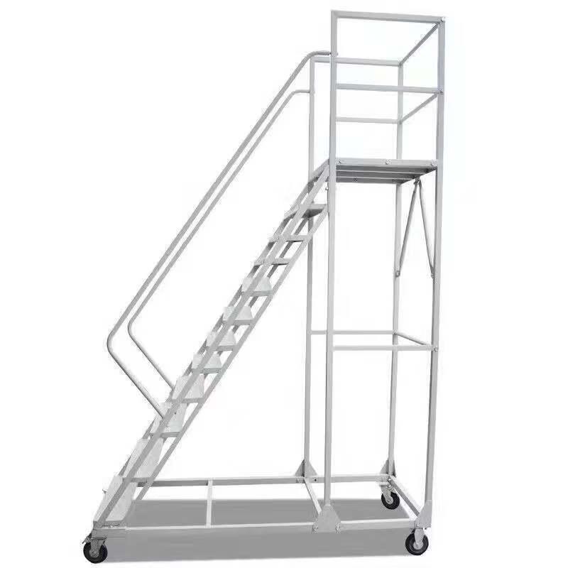 Mobile Detachable Step Ladder Cart