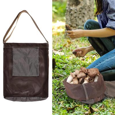 Pilzsammeltasche, verstellbarer Schultergurt, Pilzjagdtasche, Futtersuchwerkzeug, Pilzkorb, Netz-Pflücktasche