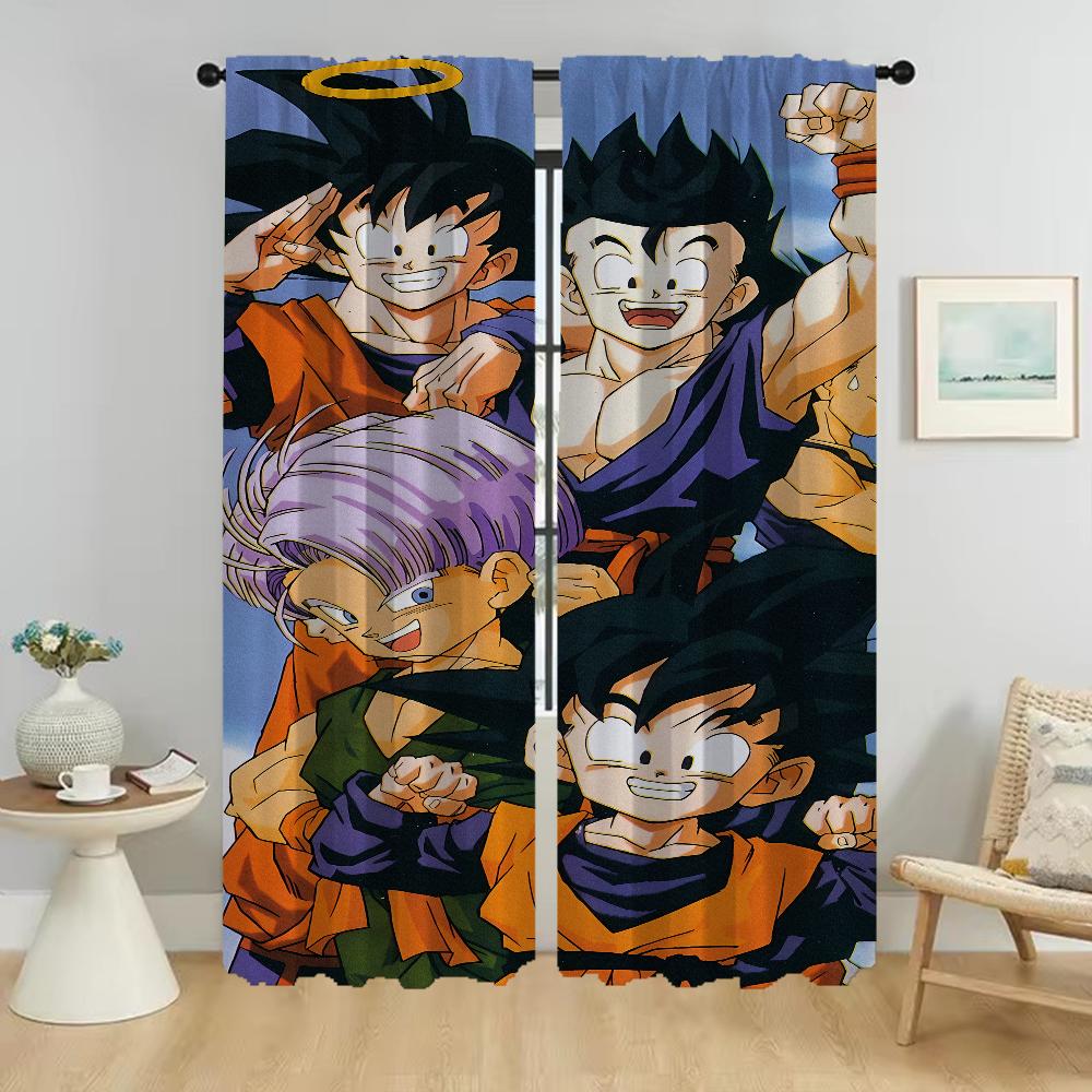 Drachen Trennküchenvorhänge für Kamera Elegante Raumvorhänge 2 Stück Tüll für Schlafzimmer Verdunklungsvorhänge Wohnzimmer