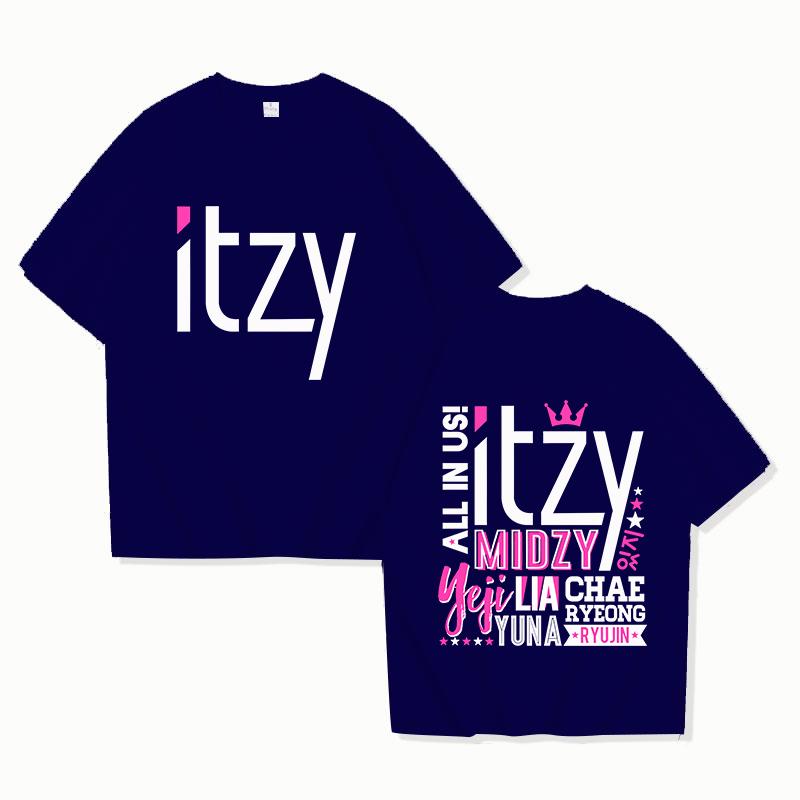 Neue Kpop Bedruckte T-Shirts Mode Damen Sommer T-Shirt Fans Lässig Kurzarm Rundhals Tops T-Shirts