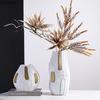 Creative Modern Design Ceramic Vase Plant Pots Table Decoration Ornaments Flower Arrangement Floral Vase Room Aesthetic Decor