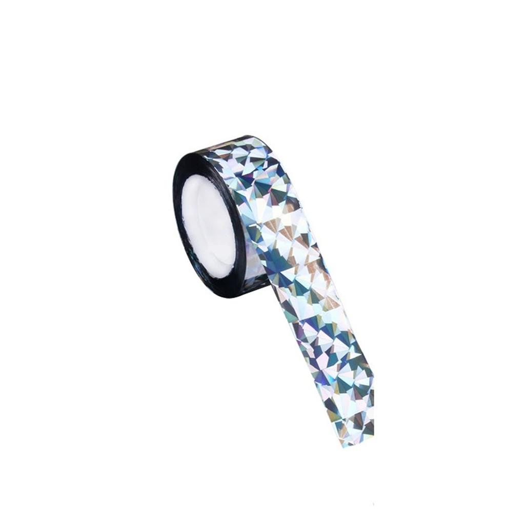 Double-Sided Reflective Bird Scaring Ribbons, Orchard and Garden Bird Strips, Radiation Strips for Protecting Vegetables and
