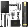 Kit cocktail professionnel - bardeluxe - 750ml - acier inoxydable - 12 pièces - accessoires brevetés