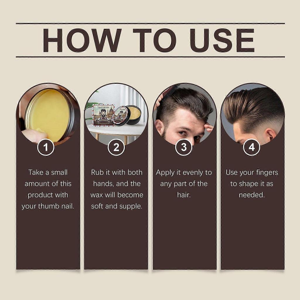 Premium Hair Styling & Moisturizing Wax - Deep Nourishment, Repair & Long-Lasting Hold for All Hair Types - 60g Travel-Friendly Styling Solution