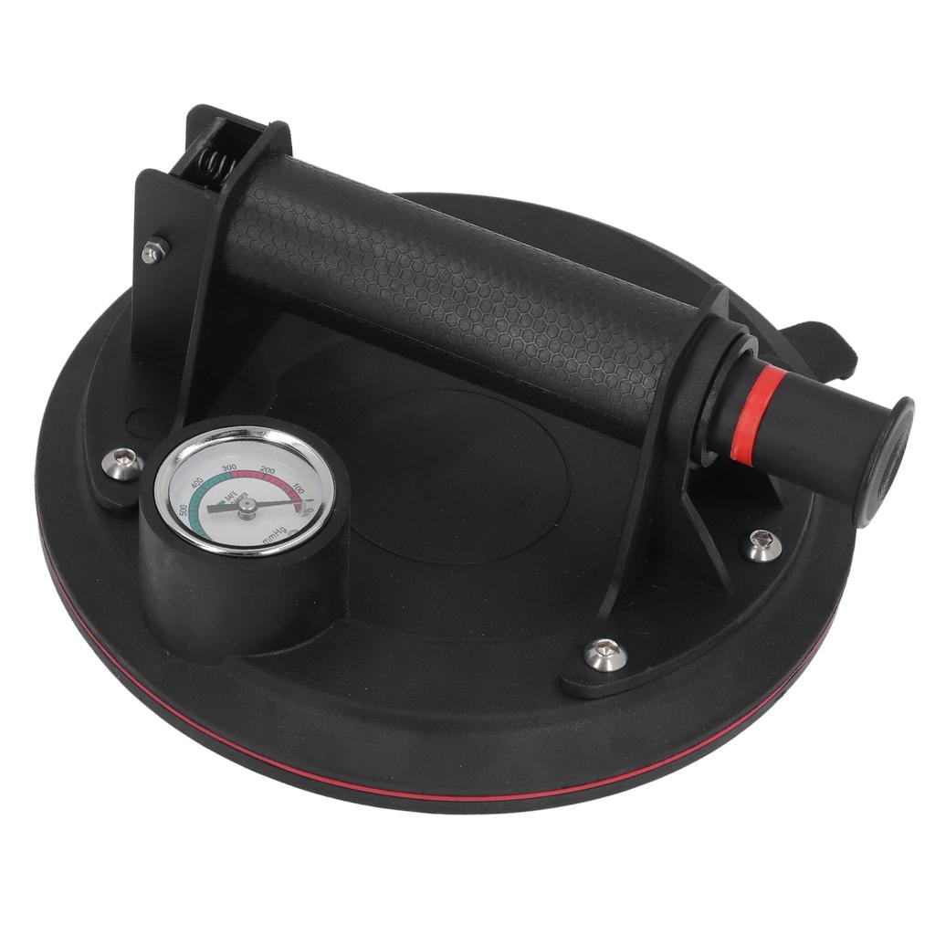 Glass Suction Cup 8 Inch 440LBS Load Capacity Industrial Vacuum Plate Handle Glass Holder with Pressure Gauge