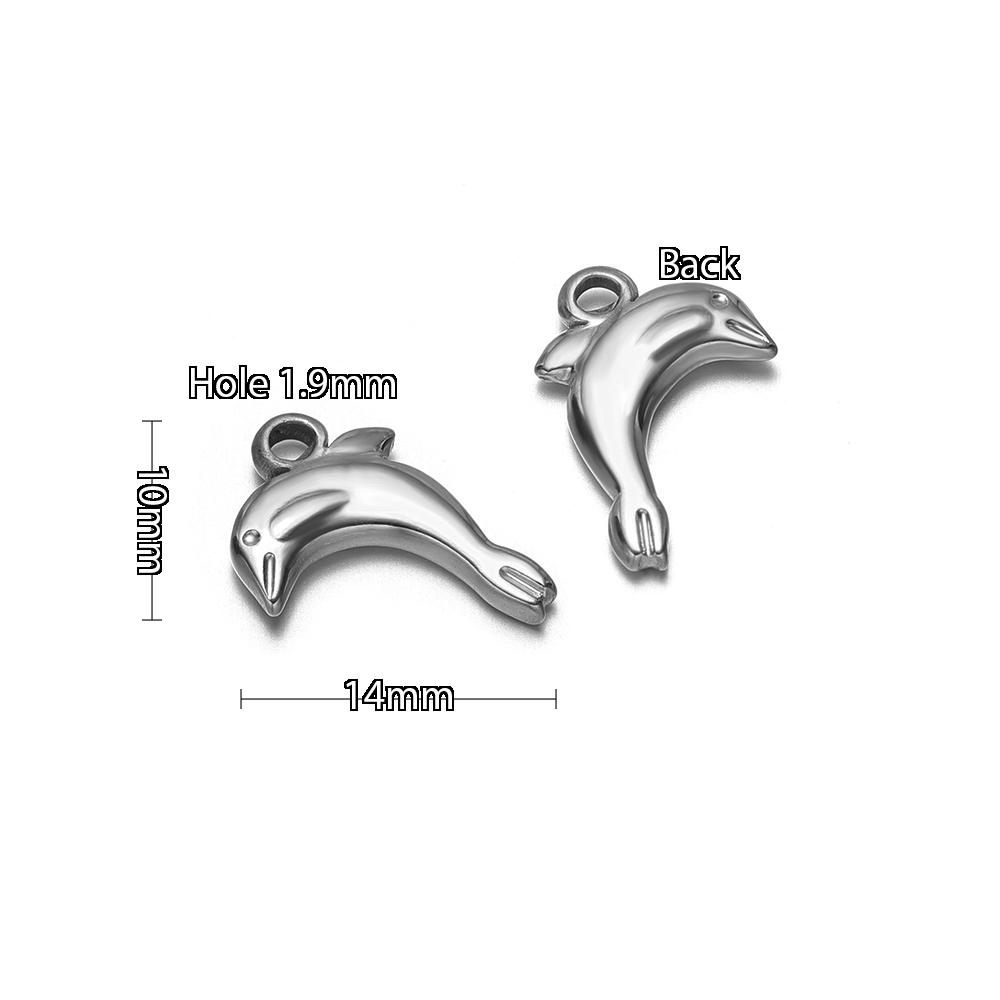 5 Stück Edelstahl Sonnenblume Delfin Haus Seepferdchen Seestern Anhänger DIY Schmuckzubehör Halsketten Armbänder Ohrringe Herstellung