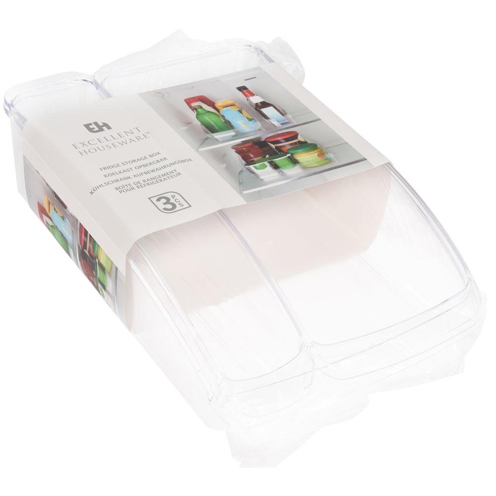 Organizer do lodówki pojemnik zestaw 3 elementy EXCELLENT HOUSEWARE 124008
