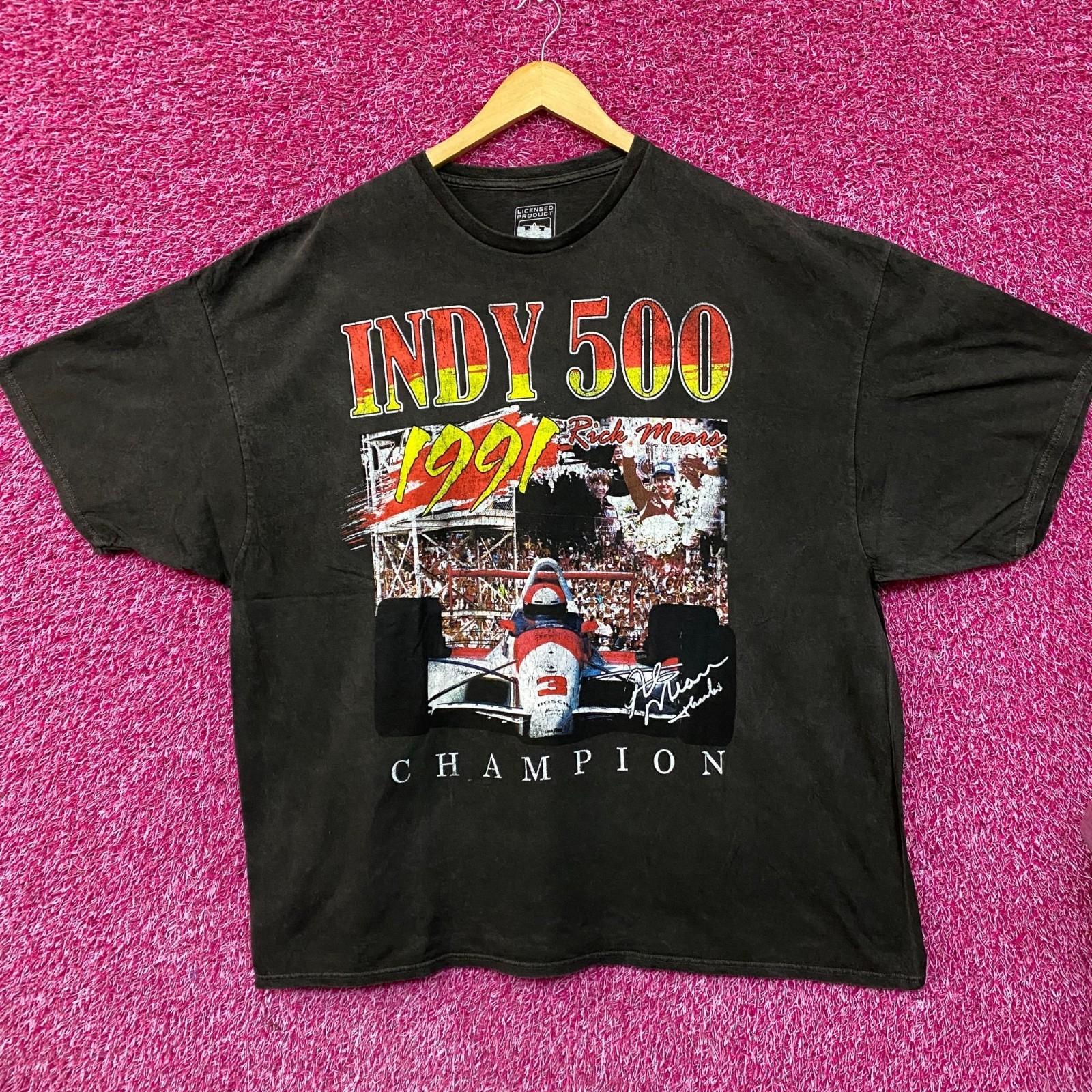Футболка Nascar Indy 500 Рик Мирс Чемпион 1991 4XL