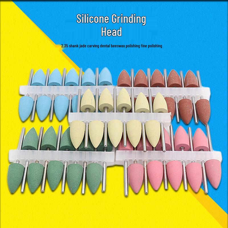 

2,35 мм Силиконовая стоматологическая шлифовальная и полировальная головка для нефрита Blue fine bullet tip (10mm)