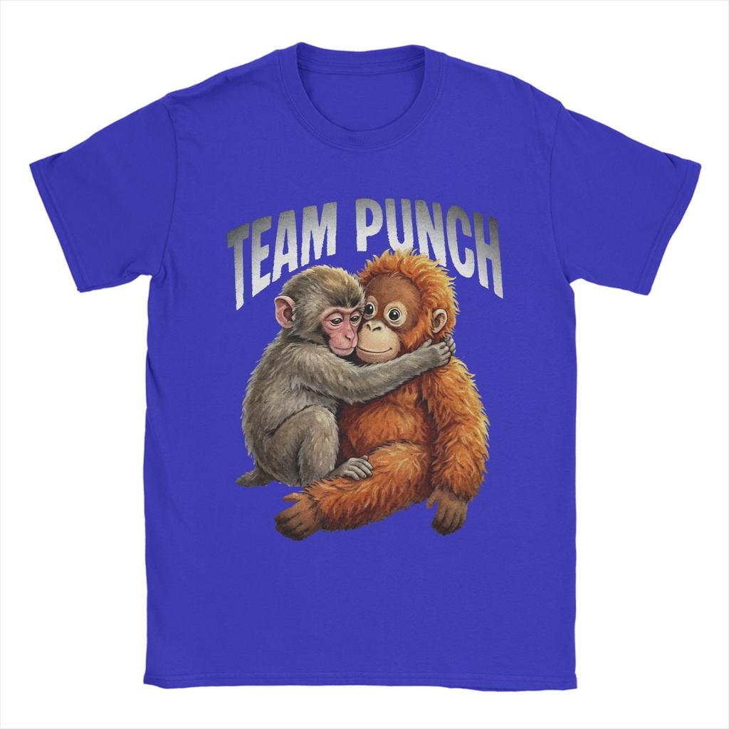Punch Monkey Funny Animal T Shirt for Men 100 Cotton Fashion for Male TShirts Crew Neck  Tees Short Sleeve Tops Graphic