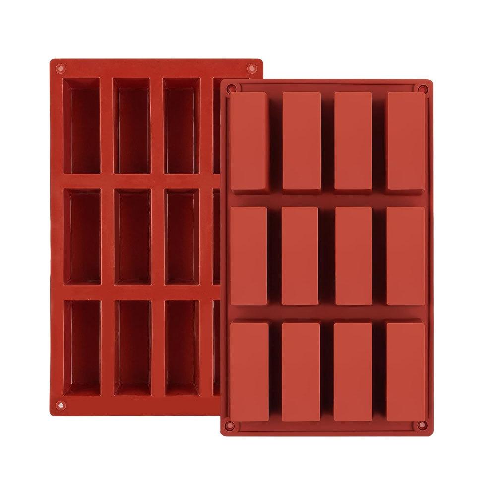 Rectangle Silicone Candy Molds for Baking Energy Bars Chocolate Bar Mold Protein Bars Cornbread Pudding Butter Mould