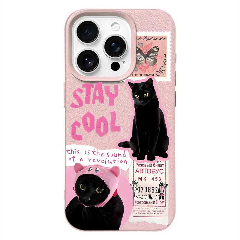 Bowtie Cat  Phone Case For IPhone 17 16 15 Plus 11 13 12 14 Pro Max 16e 17 Air Soft  Silicone Cover Shockproof Cases