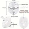 1PC Large Row Light Silicone Photon Skin Rejuvenation Beauty Mask Household Infrared LED Anti-wrinkle and Acne Mask Instrument