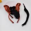 Halloween Horse Costume Accessory Includes Horse Ear Headband Tail for Kid Adult Masquerade Cosplay Christmas Role Play