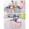 Multifunctional Sink Organiser for Sponges Brushes and Soap Drain Basket Bag Bathroom Faucet Cleaning Accessories Rack